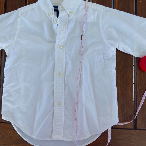 Ralph Lauren Boy's White Button Front Dress Shirt in Size 3 EUC - Picture 8 of 13